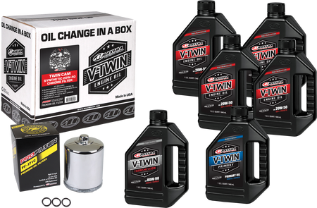 V Twin Syn Oil Change Kit Tc Chrome Filer