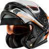 Md 01s Transistor Snow Helmet Orange/Black Lg
