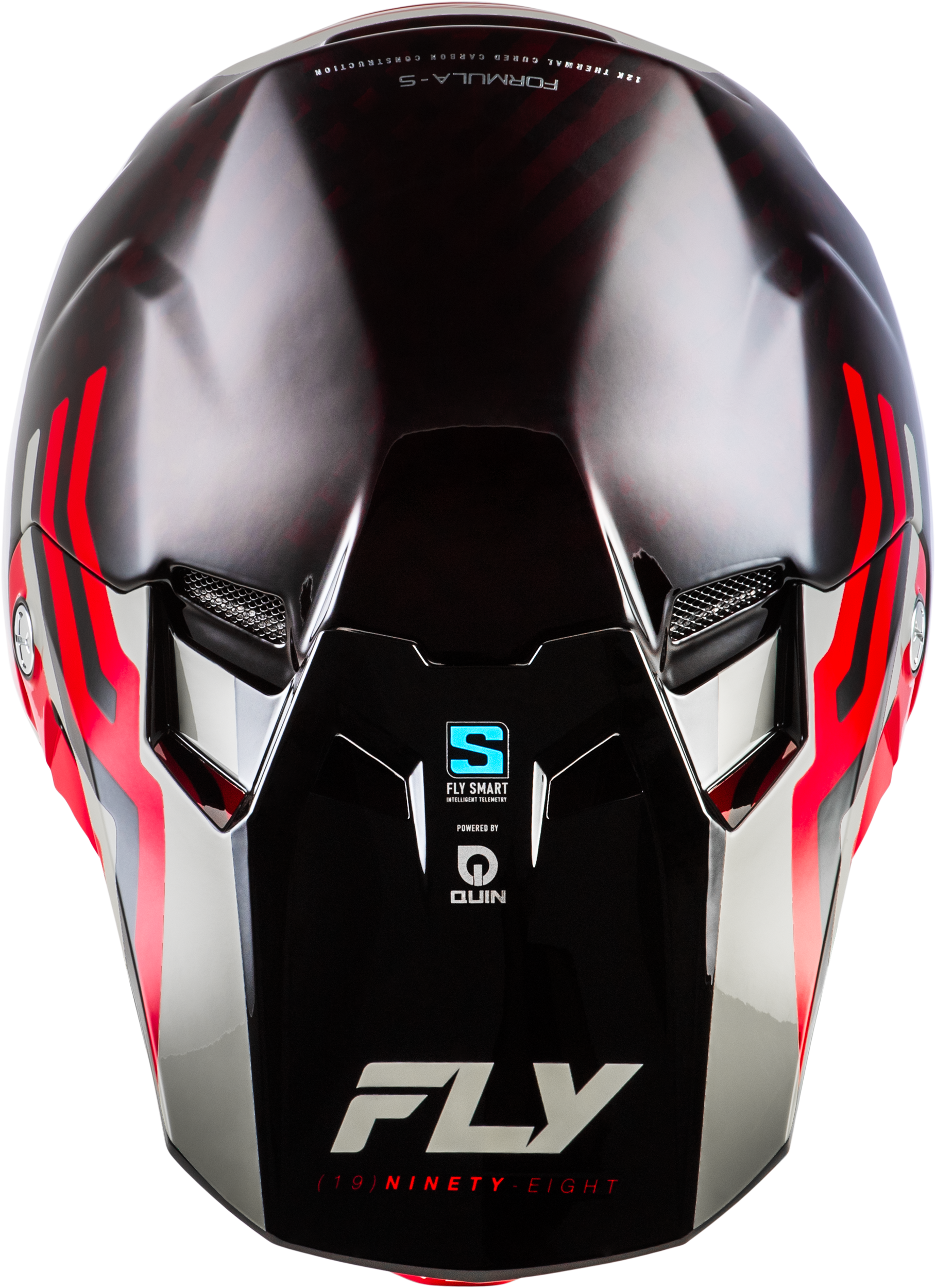 Formula S Carbon Byte Helmet Red Carbon/Red/Grey Md