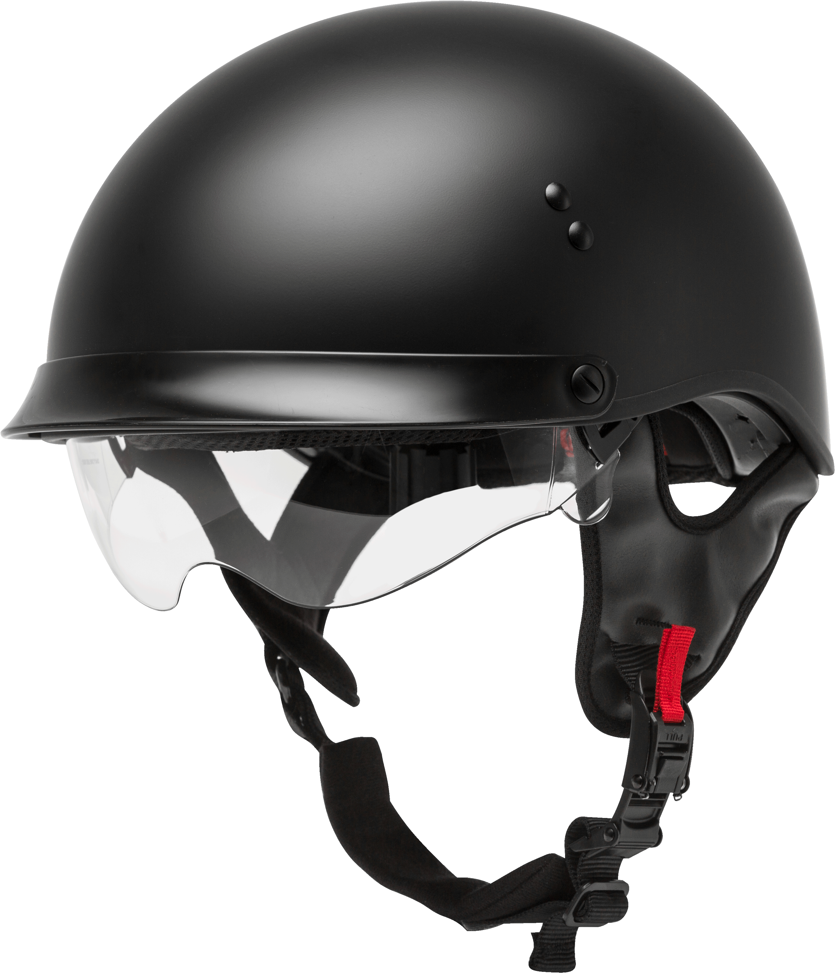 Hh 65 Half Helmet Full Dressed Matte Black Md