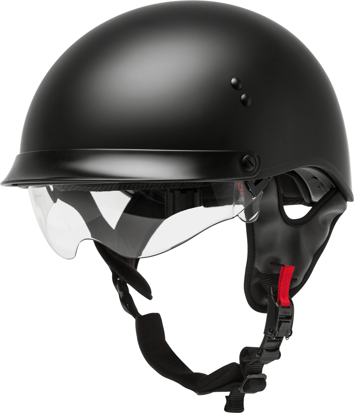 Hh 65 Half Helmet Full Dressed Matte Black Xs