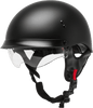 Hh 65 Half Helmet Full Dressed Matte Black Xl