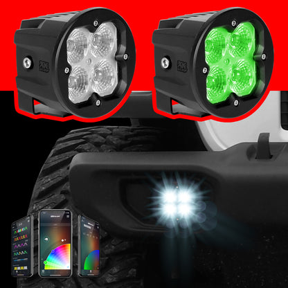 20w Rgb Pod Lights Spot Beam Pr