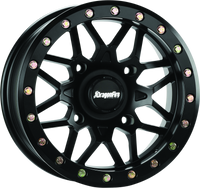 DragonFire Racing Typhon Wheel 15X10 4/137 5+5 +0  Black