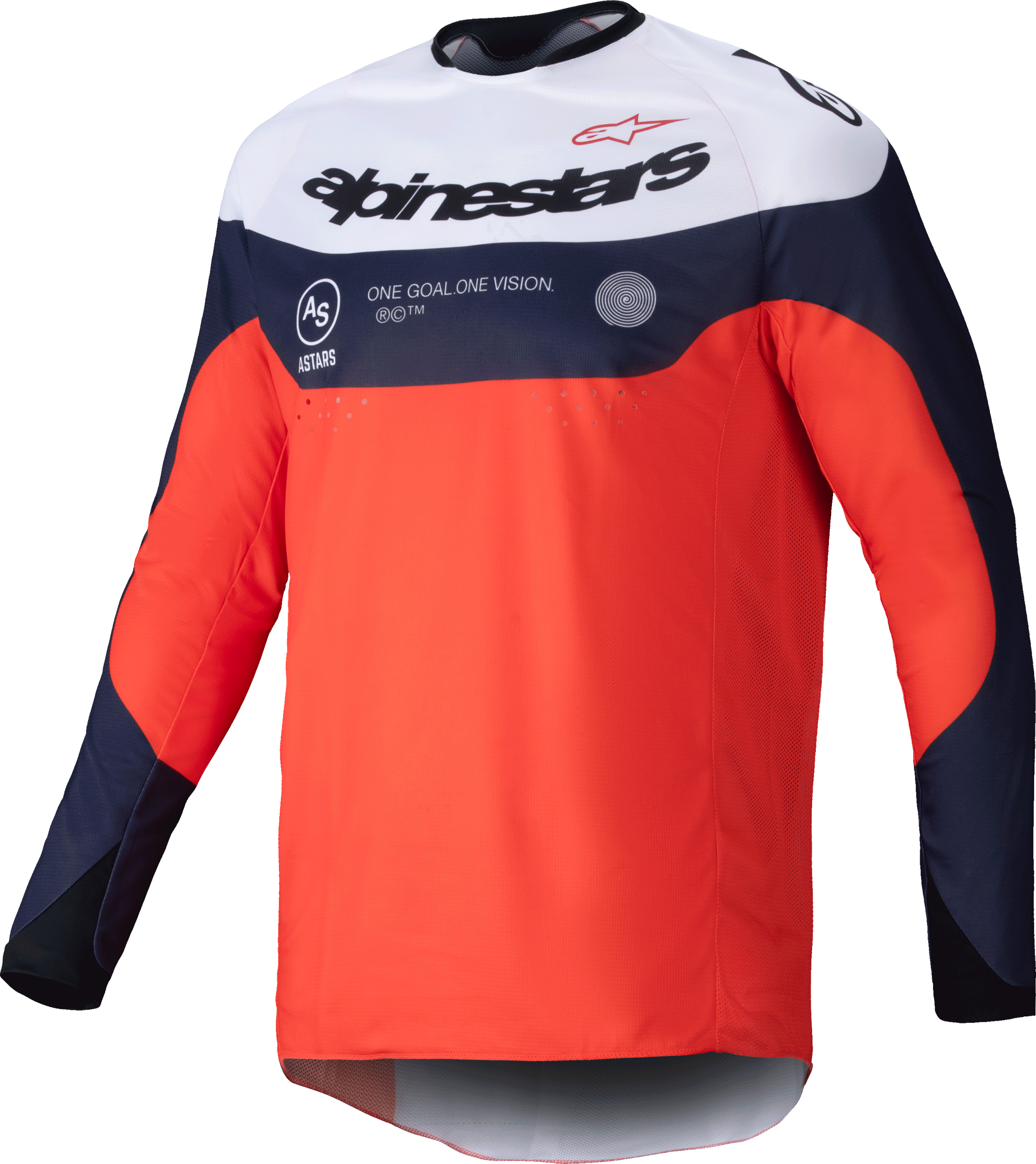 Pro Dura Jersey Navy/Hot Orange/White 2x