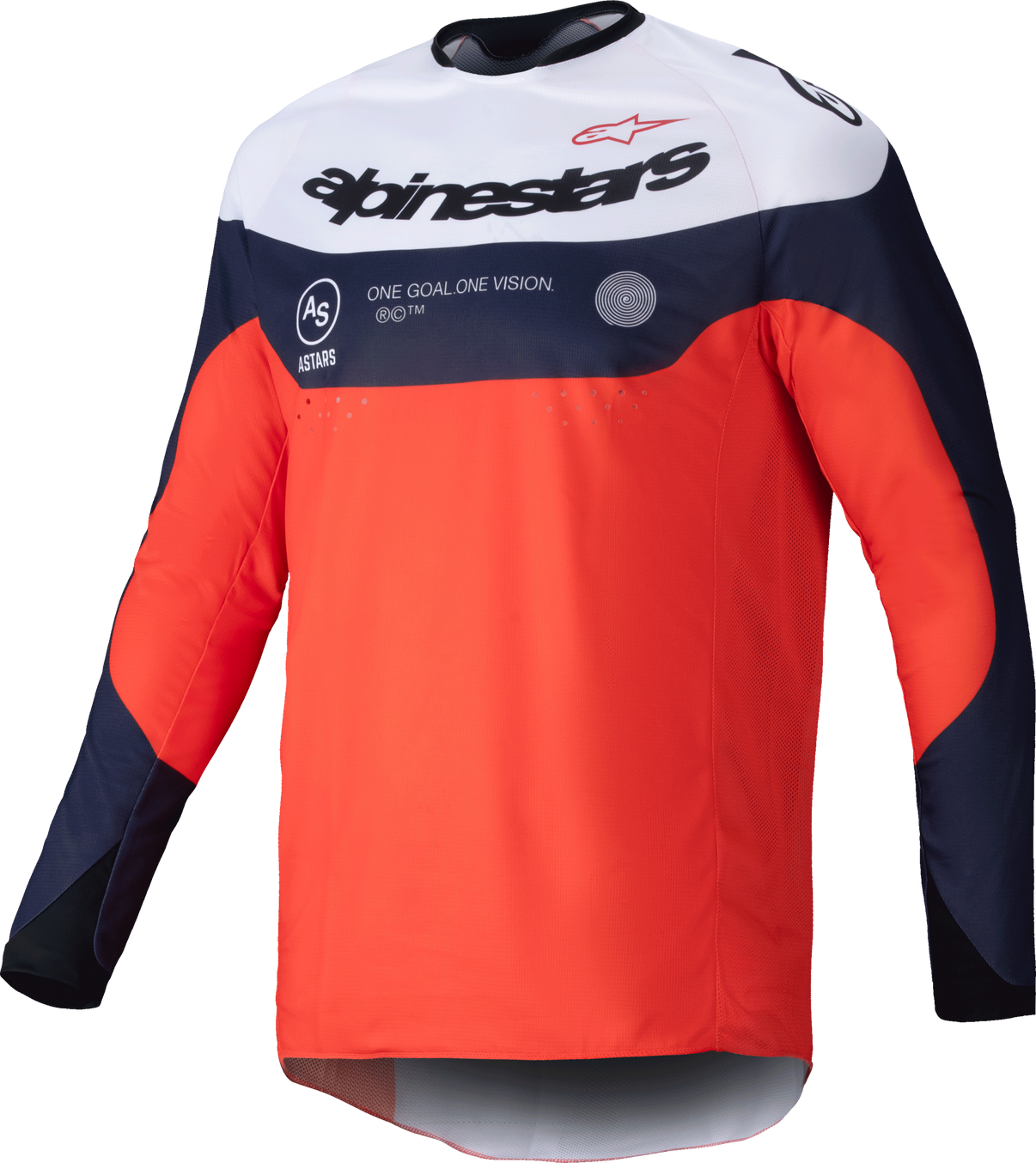 Pro Dura Jersey Navy/Hot Orange/White Lg