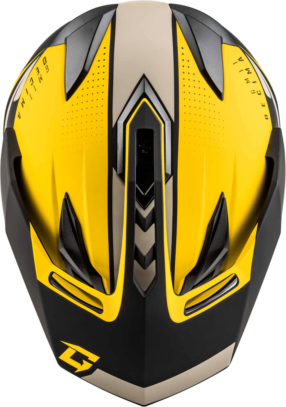 Gm 11 Decima Helmet Matte Black/Yellow/Grey 2x