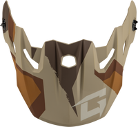 Mx 96 Splinter Visor W/Screws Matte Brwn/Tan/White