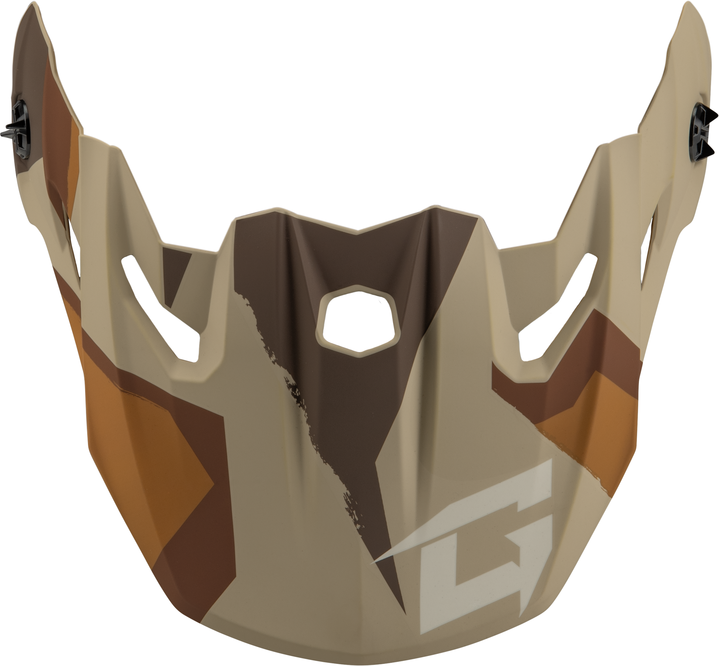 Mx 96 Splinter Visor W/Screws Matte Brwn/Tan/White