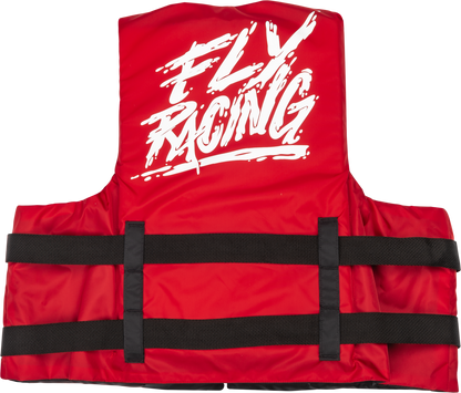 Nylon Flotation Vest Red/White Lg/Xl