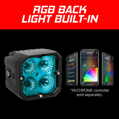 20w Rgb Pod Lights Flood Beam