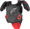 A 5 S Youth Chest Protector Black/White/Red Sm/Md