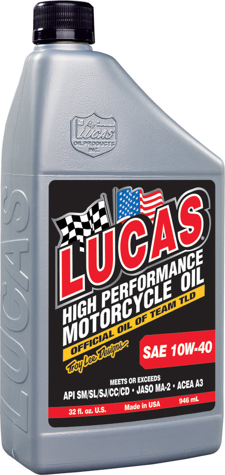 Lucas High Performance Oil 10W-40 Quart - Part Number 10767