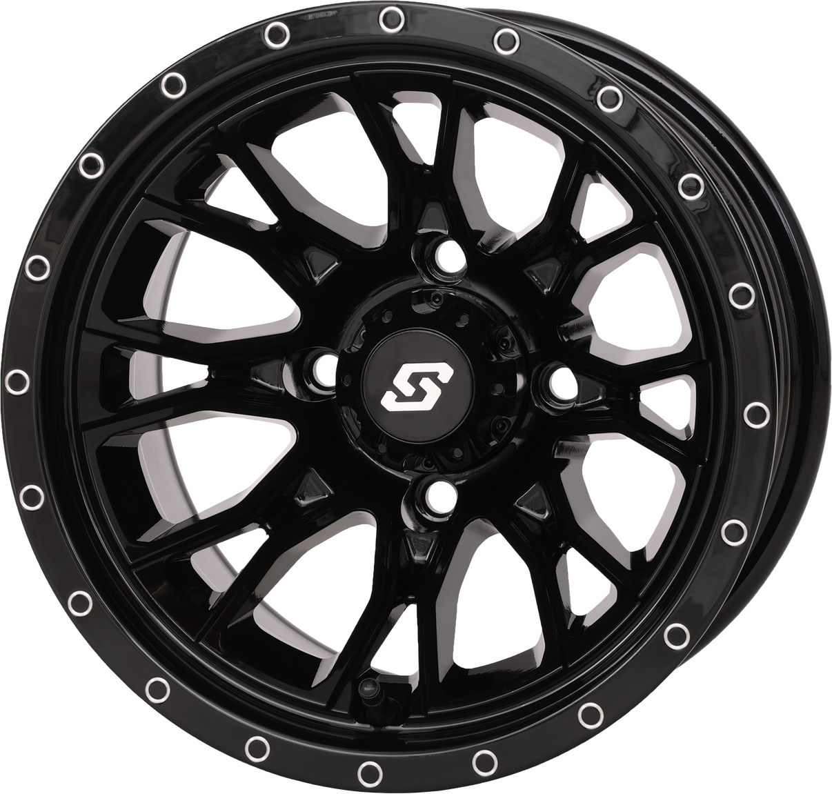 Fusion Wheel  12x7 2+5 4/110 Gloss Black