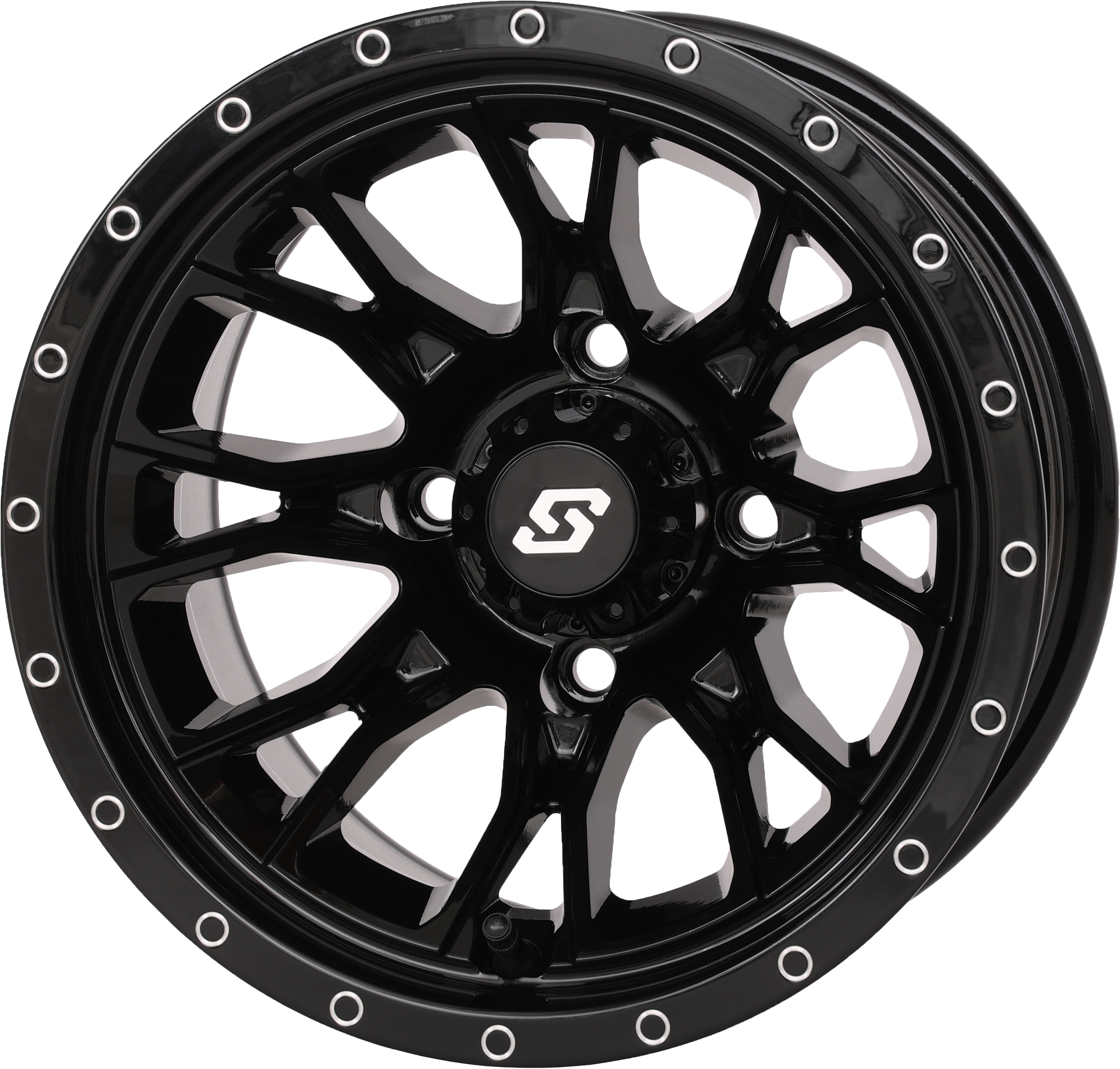 Fusion Wheel  12x7 2+5 4/110 Gloss Black