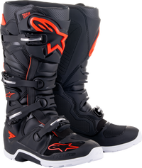Tech 7 Enduro Boots Black/Red Fluo Sz 7