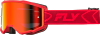 Youth Zone Goggle Red/Crimson W/ Red Mirror/Smoke Lens