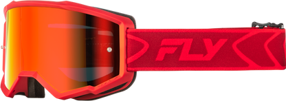 Youth Zone Goggle Red/Crimson W/ Red Mirror/Smoke Lens