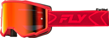 Youth Zone Goggle Red/Crimson W/ Red Mirror/Smoke Lens