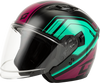 Of 87 Duke Helmet Black/Aqua/Coral Xs
