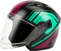 Of 87 Duke Helmet W/Led Light Blk/Aqua/Coral Xl