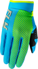 Youth F 16 Gloves Blue/Hi Vis Y2xs