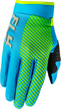Youth F 16 Gloves Blue/Hi Vis Y2xs