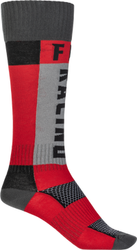 Youth Mx Socks Thick Red/Grey