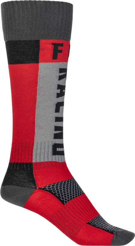 Youth Mx Socks Thick Red/Grey