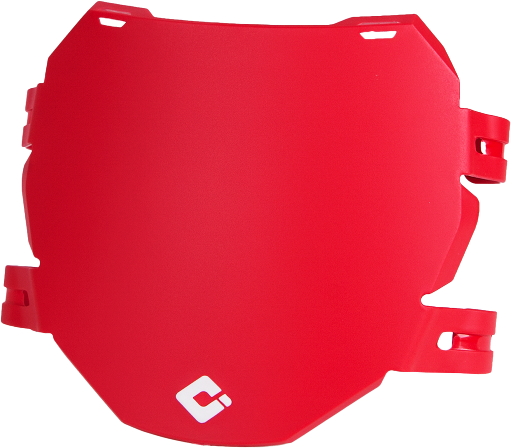Downhill/E Bike Number Plate Red