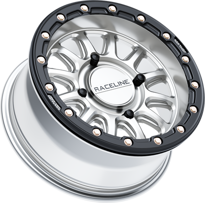 Alpha Hyper Wheel 4/137 Hyper Silver/Blk 15x7 (+10mm)