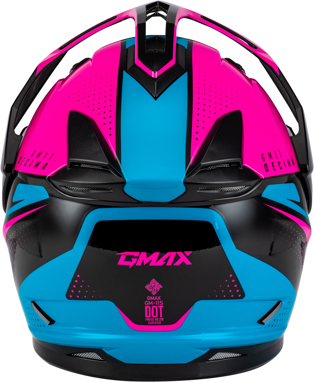 Gm 11 Decima Helmet Black/Pink/Blue Lg
