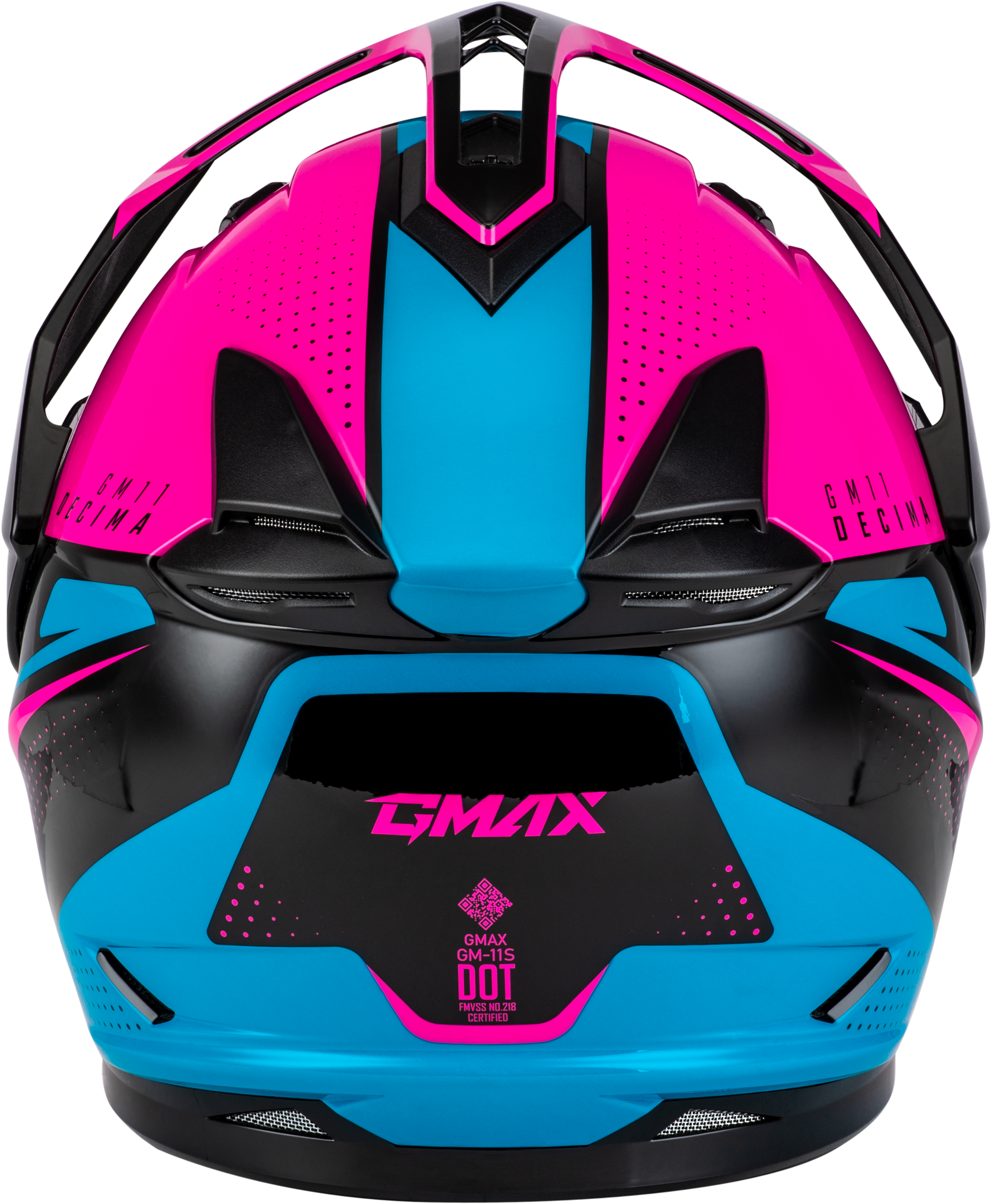 Gm 11 Decima Helmet Black/Pink/Blue Lg