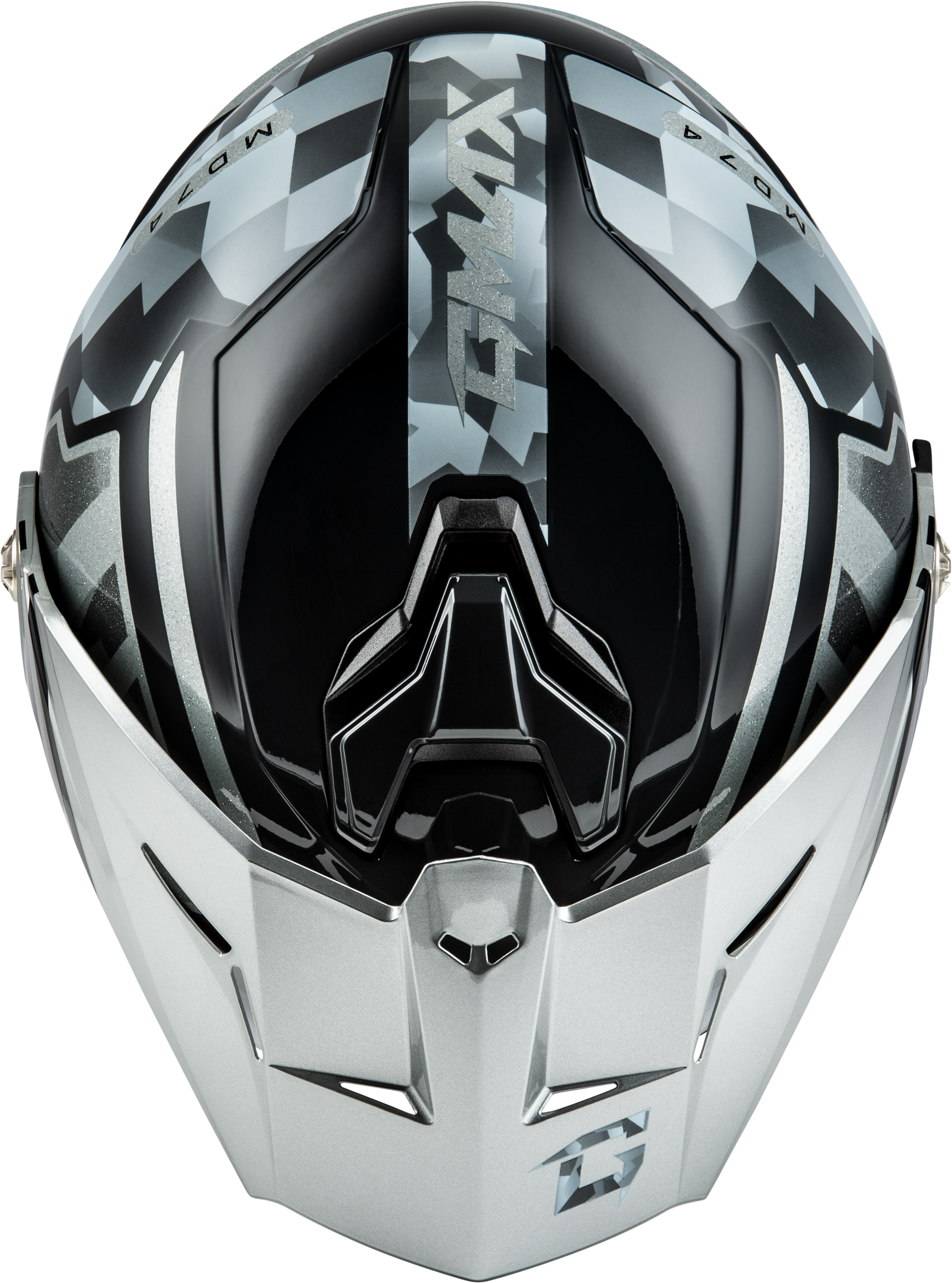 Md 74 Striker Modular Helmet W Slvr Shield Slvr/Blu Mtlc 3x