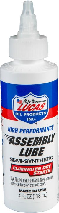 Lucas 10152 Semi Synthetic Assembly Lube 4 Oz - Engine Building Essential