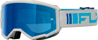 Zone Goggle Silver/Blue W/ Dark Blue Mirror/Smoke Lens