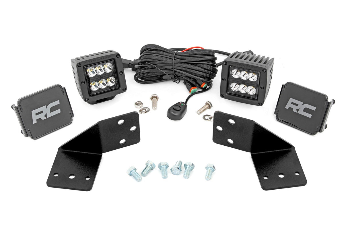 LED Light Kit | Rear Mount | 2" Black Pair | CFMOTO UFORCE 1000 | 96110