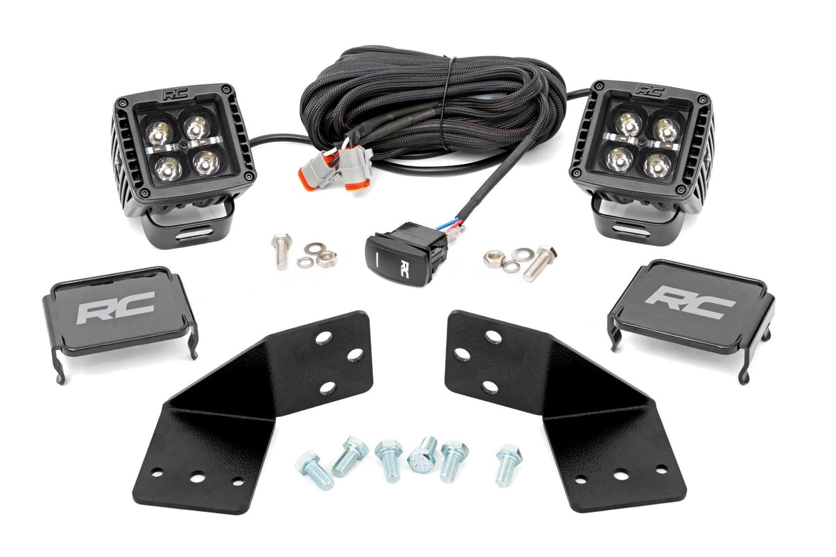 LED Light Kit | Rear Mount | 2" Black Pair | Amber DRL | CFMOTO UFORCE 1000 | 96112