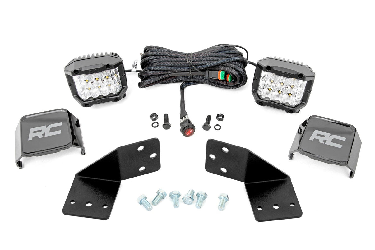 LED Light Kit | Rear Mount | 3" Chrome Pair | Wide Angle | CFMOTO UFORCE 1000 | 96113