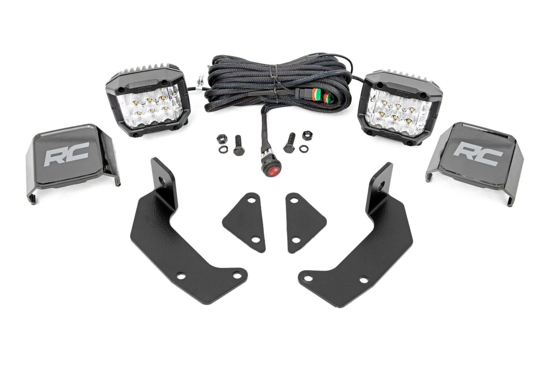 LED Light Kit | Cage Mount | 2" Chrome Pair | Wide Angle | CFMOTO UFORCE 1000  | 96106
