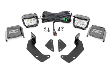 LED Light Kit | Cage Mount | 2" Chrome Pair | Wide Angle | CFMOTO UFORCE 1000  | 96106