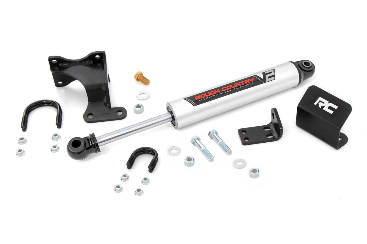 V2 Steering Stabilizer | Axle Bracket | 2-8 Inch Lift | Jeep Wrangler JK/Wrangler Unlimited (07-18) | 8731970