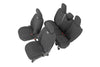 Seat Covers | Front and Rear w/ Armrest | Jeep Wrangler Unlimited 4WD (18-25) | 91012
