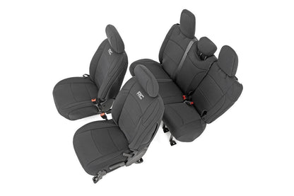 Seat Covers | Front and Rear w/ Armrest | Jeep Wrangler Unlimited 4WD (18-25) | 91012
