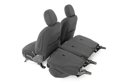Seat Covers | Front and Rear w/ Armrest | Jeep Wrangler Unlimited 4WD (18-25) | 91012