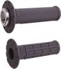 Micro X Lock On Grips Half Waffle Graphite/Silver