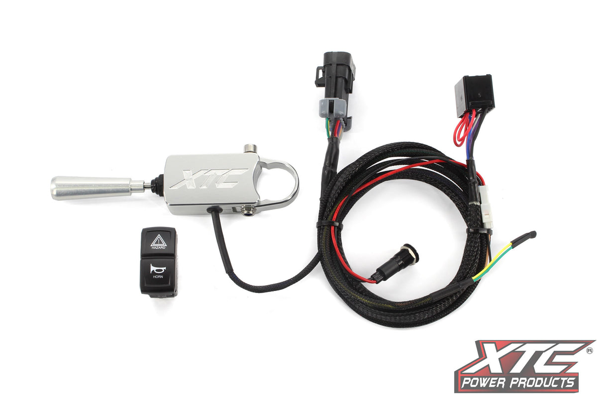 Auto Turn Signal Kit W/ Billet Lever And Front Drl Lights Kaw