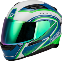 Ff 98 Aftershock Helmet White/Neon Green Xl