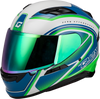 Ff 98 Aftershock Helmet White/Neon Green 2x