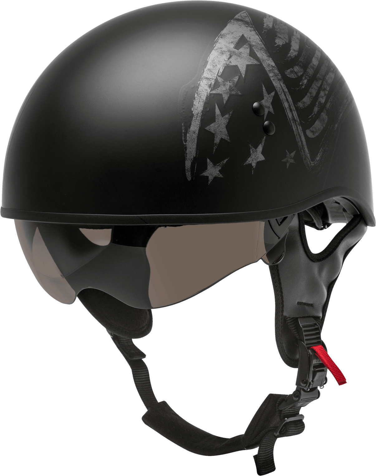 Hh 65 Half Helmet Bravery Matte Black/Grey Md